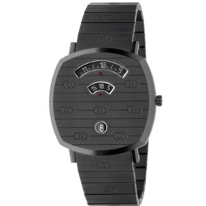 Gucci Grip Watch YA157429 | Luxury 38mm Black PVD Mens Watch